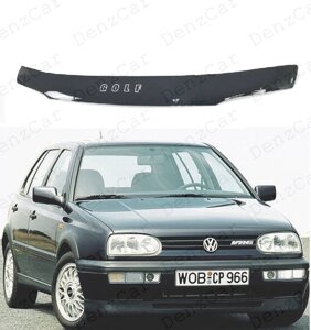 Дефлектор капота Volkswagen Golf 3 1991-1998\Мухобойка Фольксваген Гольф 3