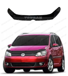 Дефлектор капота Volkswagen Touran 2010-2015 \ Мухобійка Фольксваген Тауран