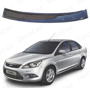 Дефлектор заднього скла Ford Focus II Sd/Hb 5d 2004-2010(на скотчі) Спойлер заднього скла Форд Фокус 2