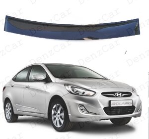 Дефлектор заднього скла Hyundai Solaris з 2011 (на скотчі) Спойлер заднього скла Хюндай Соляріс