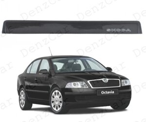 Дефлектор заднього скла Skoda Oktavia II (A5) 2004-2009 (на скотчі) Спойлер заднього скла Октавія А5 седан