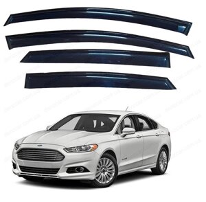 Вітровики Ford Mondeo 2014-2019 (на скотчі) Дефлектори вікон Форд Мондео