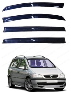 Дефлектори вікон Opel Zafira A 1999-2005 \ Вітровики Опель Зафіра А