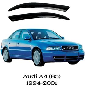 Вії на фари Audi A6 (1994-1997) (Spirit №1) - Накладки на фари Ауді A6 (1994-1997)