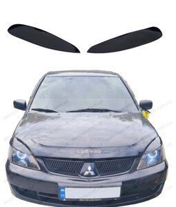 Вії на фари Mitsubishi Lancer 2003-2010\Накладки на фари Мітсубісі Лансер 9 (AV-Tuning)