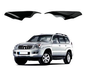 Вії на фари TOYOTA Land Cruiser Prado 120 2002-2009\Накладки на фари Тойота Прадо 120 (AV-Tuning)