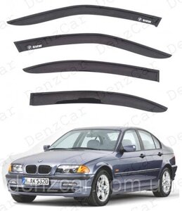 Вітровики BMW 3 Sd (E46) 1998-2005 (на скотче) Дефлектори вікон БМВ 3 Е46