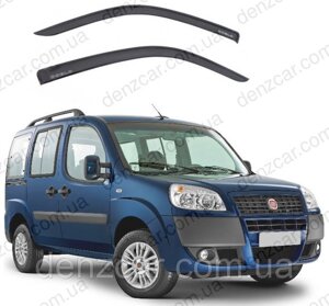 Вітровики FIAT Doblo 2d 2000-2010 (на скотчі) Дефлектори вікон Фіат Добло 2000-2010