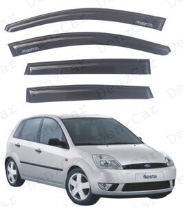 Вітровики Ford Fiesta V Hb 5d 2001-2008 (на скотчі) Дефлектори вікон Форд Фієста 5