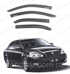 Вітровики Geely FC 2006-2011 (на скотчі) Дефлектори вікон Джилі ФК