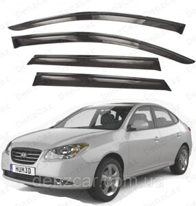 Вітровики Hyundai Elantra Sd 2006-2011(на скотчі) Дефлектори вікон Хюндай Елантра седан