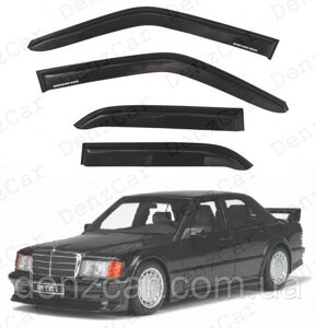 Вітровики Mercedes Benz 190 (W201) Sd 1982-1993(на скотчі) Дефлектори вікон Мерседес 190/201