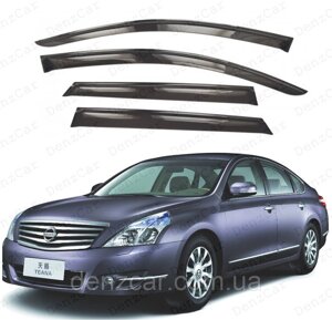 Вітровики Nissan Teana 2003-2013 (на скотчі) ShS\Дефлектори вікон Ніссан Тіана