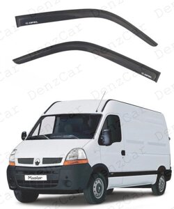 Вітровики Opel Movano 1998-2010 (на скотчі) Дефлектори вікон Опель Мовано