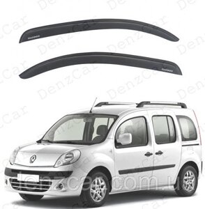 Вітровики Renault Kangoo II 3d 2008-на скотчі) Дефлектори вікон Рено Кенго 2