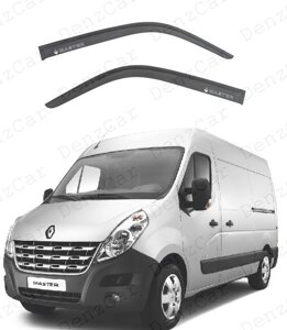 Вітровики Renault Master III 2010-на скотчі) Дефлектори вікон Рено Мастер 3