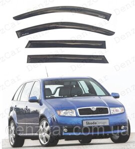 Вітровики Skoda Fabia I Combi 2000-2007 (на скотчі) Дефлектори вікон Шкода Фабія 1 універсал