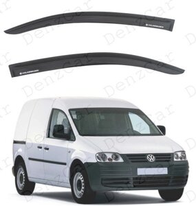 Вітровики Volkswagen Caddy III 2d 2004 (на скотчі) Дефлектори вікон Фольксваген Кадді 3