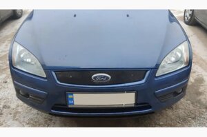 Зимова накладка на грати Матова Ford Focus II 2005-2008 - Заглушка радіатора Форд Фокус