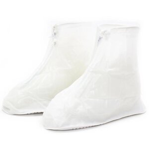 Бахіли на взуття ПВХ від води та бруду Lesko SB-101 2XL 43-44 White (15046)