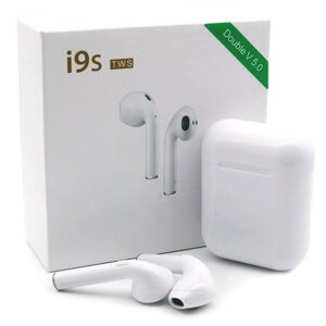 Бездротові блютуз навушники i9s TWS з боксом для зарядки (White)