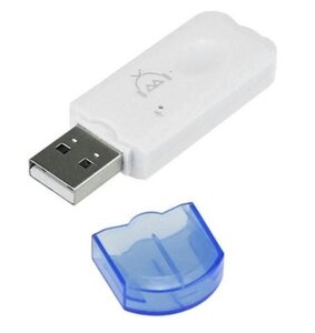 Блютуз юсб приймач аудіо адаптер PIX-LINK USB Bluetooth White (15262)