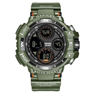 Годинники наручні чоловічі Smael 8022 Army Green (15206)