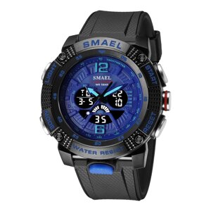 Годинники наручні Smael 8058 Black Blue (16679)