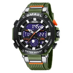 Годинники наручні Smael 8069 Army Green (16673)