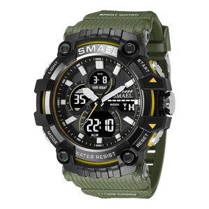 Годинники наручні Smael 8079 Army Green (16677)