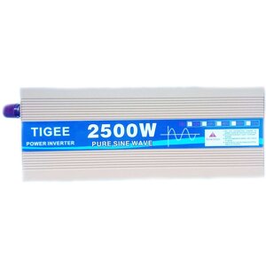 Інвертор напруги Tigee Power Inverter 021 c 12V на 220V 2500W чиста синусоїда Yellow, 1розетка (11063)