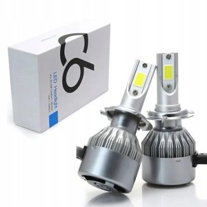 Лампа автомобільна LED C6 H7 (Silver)Діодна лампа для автомобіля
