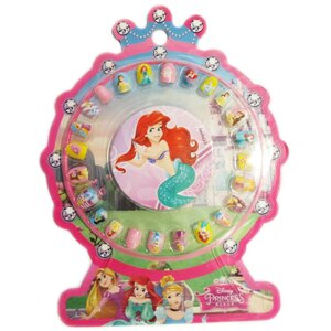 Набір накладних нігтів дитячий Disney Princess, 24 шт (10017)