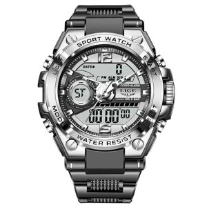 Наручний годинник чоловічі Lige Sport LG8922 Silver (15250)