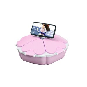 Органайзер для солодощів Peach Heart Shape 5 відсіків (Pink) Менажниця секційна з підставкою для телефону