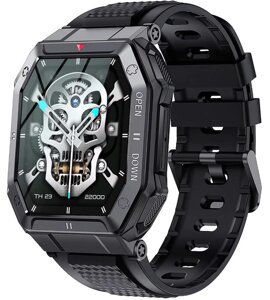 Сенсорний розумний смарт-годинник Sport K55 Black (16070)