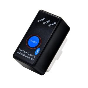 Сканер для діагностики автомобіля OBD2 ELM327 BT (Black)Діагностичний сканер авто