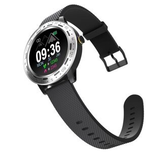 Смарт-годинник Smart S18 Black ремінець, Silver годинник (15981)