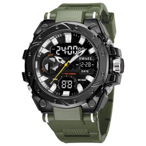 Тактичний наручний годинник Smael 8029 Army Green (16684)