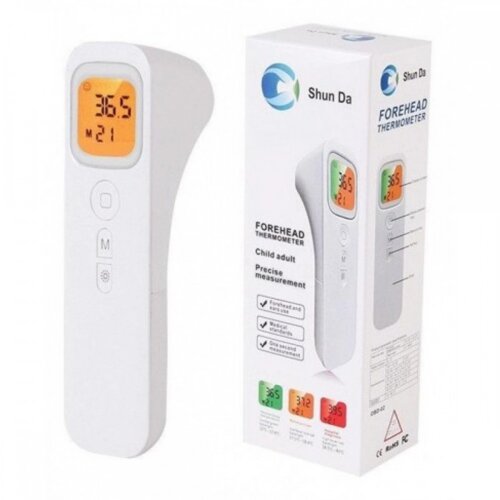 Термометр інфрачервоний Shun Da (White) Безконтактний цифровий термометр