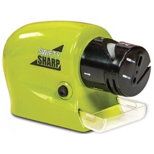 Точилка для ножів і ножиць електрична Swifty Sharp WJ24 (Green) Електро-точилка на батарейках