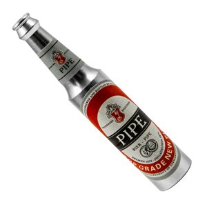 Трубка курильна алюмінієва HL-241 Пляшка пива, Silver (15649)