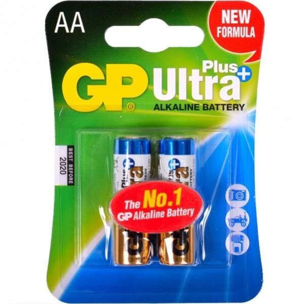 Батарейка GP 15AUP-U2 лужна LR6 AUP. AA Alkaline Ultra + від компанії Оптово-роздрібний магазин канцтоварів «ШКОЛЯРИК» - фото 1