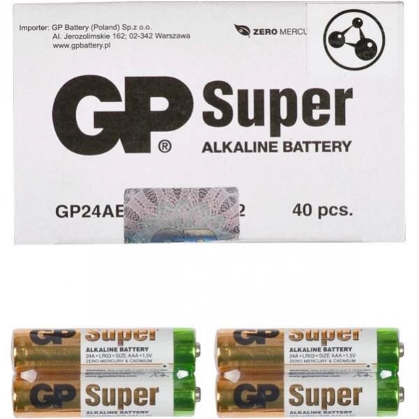 Батарейка GP 24АЕВ-2S2 по 2 штуки Alkaline від компанії Оптово-роздрібний магазин канцтоварів «ШКОЛЯРИК» - фото 1