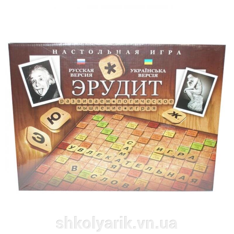 Гра "Ерудит" від компанії Оптово-роздрібний магазин канцтоварів «ШКОЛЯРИК» - фото 1