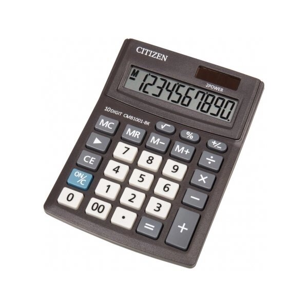 Калькулятор бухгалтерський настільний CITIZEN CMB1001-BK від компанії Оптово-роздрібний магазин канцтоварів «ШКОЛЯРИК» - фото 1