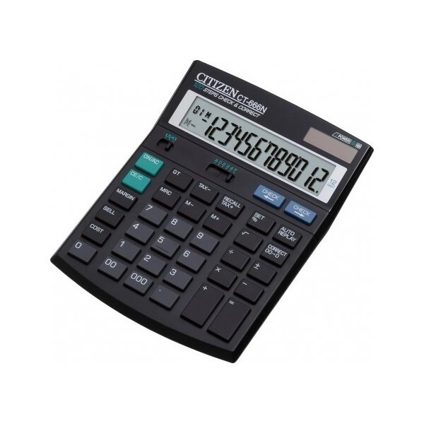 Калькулятор бухгалтерський настільний CITIZEN CT-666 N від компанії Оптово-роздрібний магазин канцтоварів «ШКОЛЯРИК» - фото 1