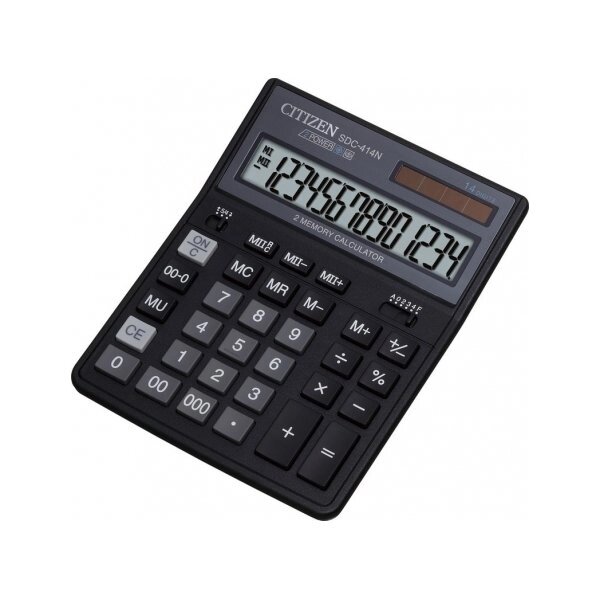 Калькулятор бухгалтерський настільний CITIZEN SDC-414 N від компанії Оптово-роздрібний магазин канцтоварів «ШКОЛЯРИК» - фото 1
