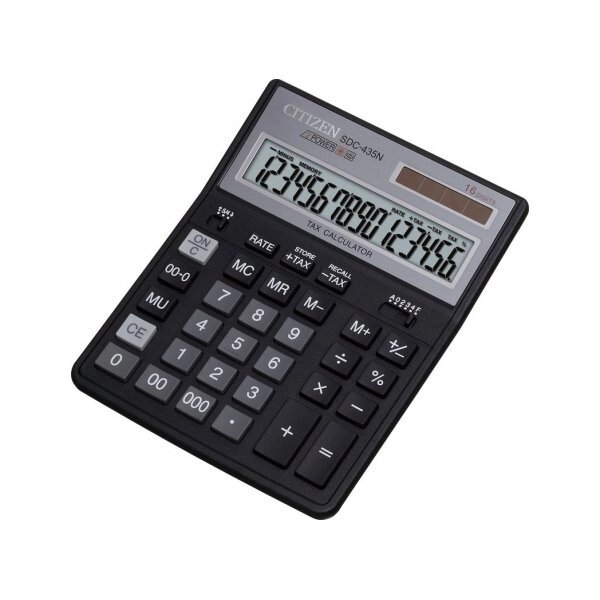 Калькулятор бухгалтерський настільний CITIZEN SDC-435 N від компанії Оптово-роздрібний магазин канцтоварів «ШКОЛЯРИК» - фото 1
