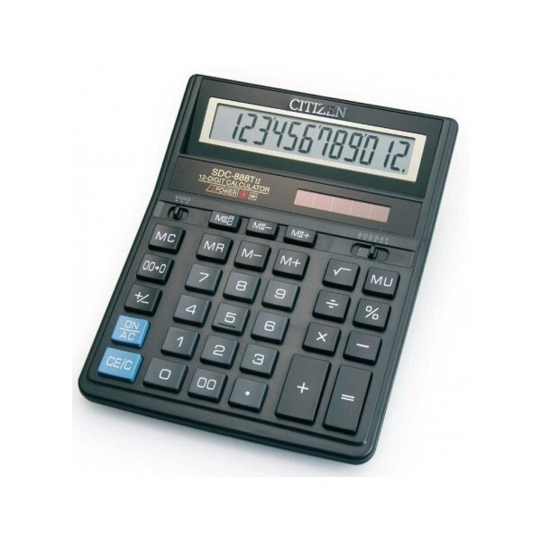 Калькулятор бухгалтерський настільний CITIZEN SDC-888TII від компанії Оптово-роздрібний магазин канцтоварів «ШКОЛЯРИК» - фото 1